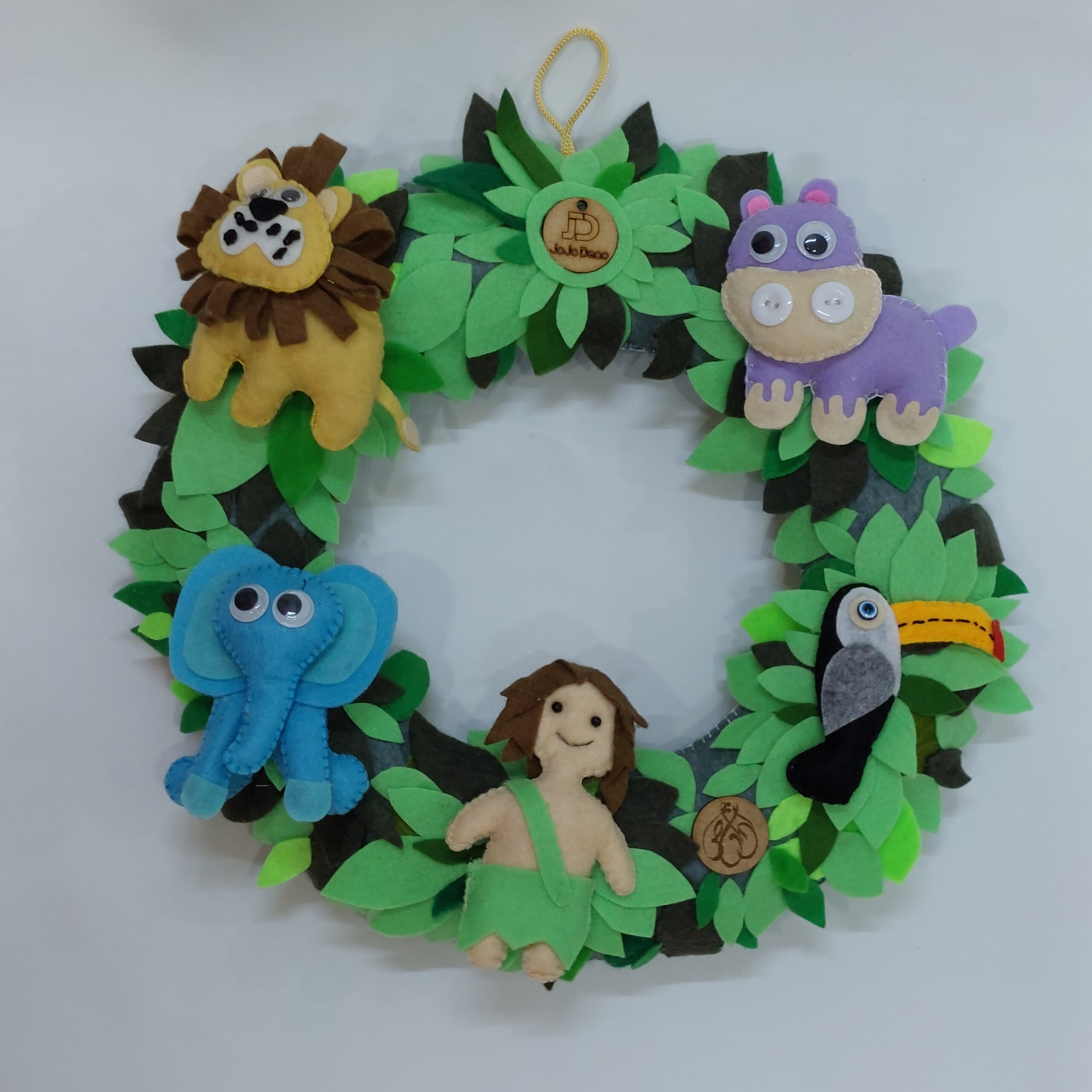 Couronne déco feutrine, cadeau naissance