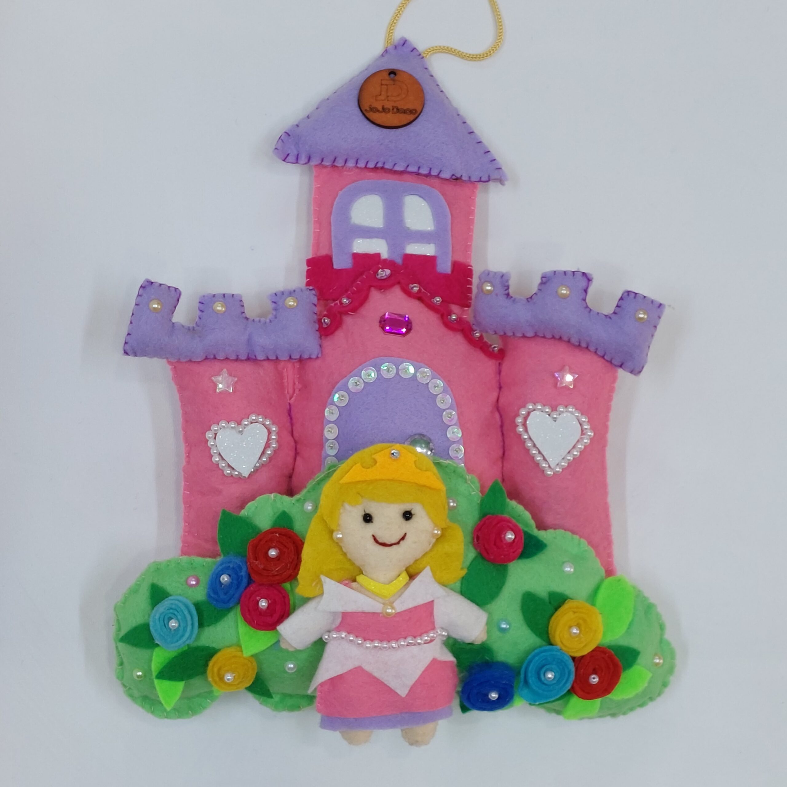 Décoration, château princesse en feutrine